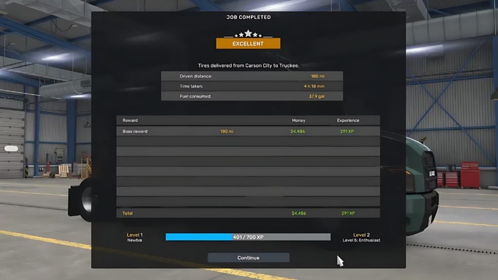 рейтинг в American truck Simulator