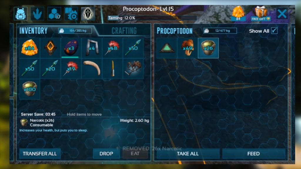 taming process of Procoptodon
