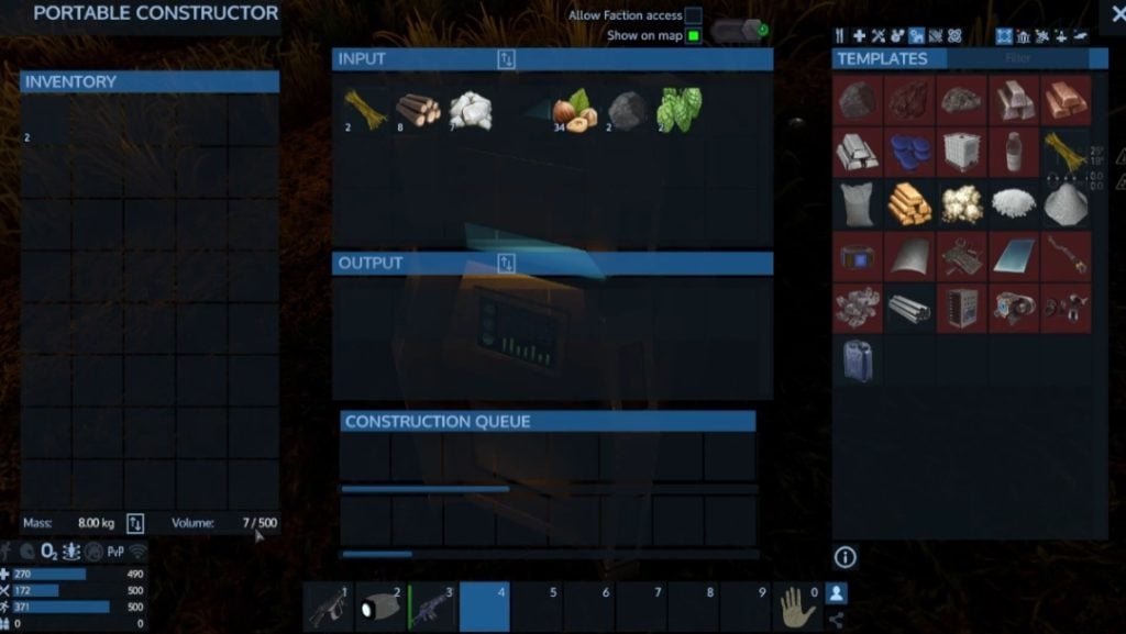 Resource Gathering in Empyrion