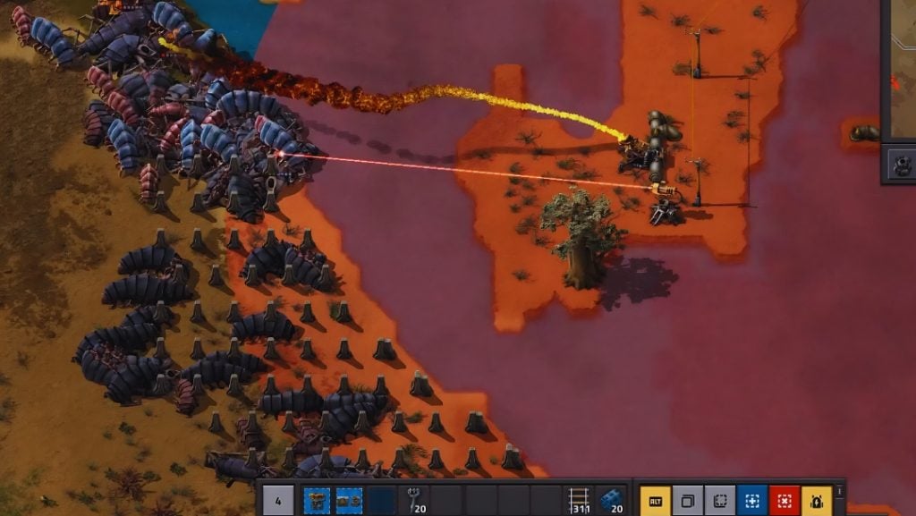 flamethrowers on Tree