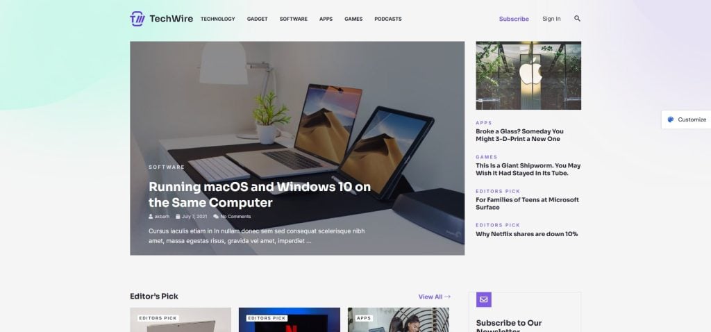 Tema para Jornais Astra WordPress