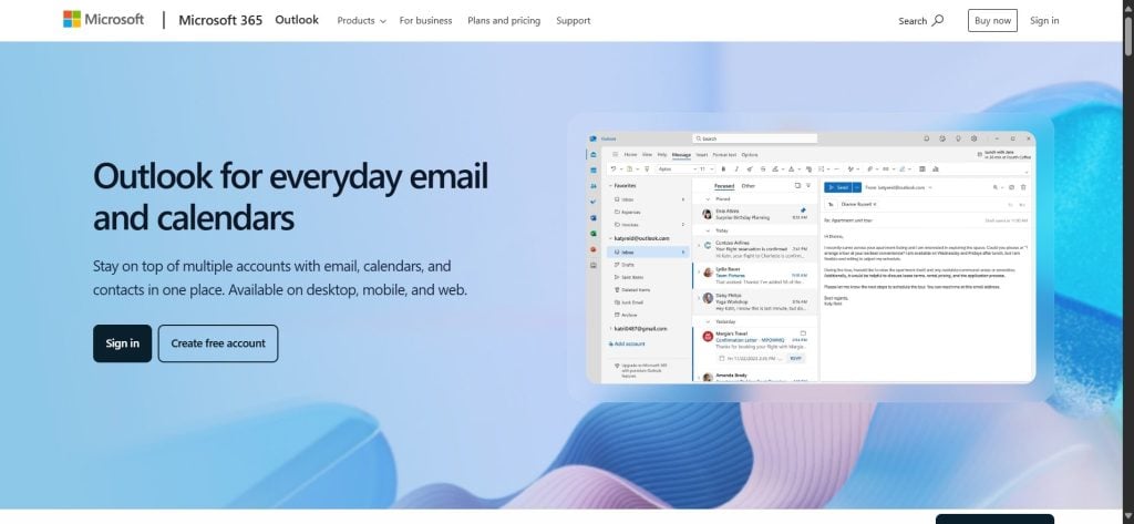 Microsoft Outlook Email Client