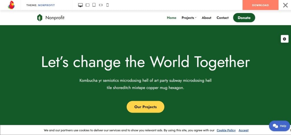 Neve WordPress Theme for Non-Profit Organizations