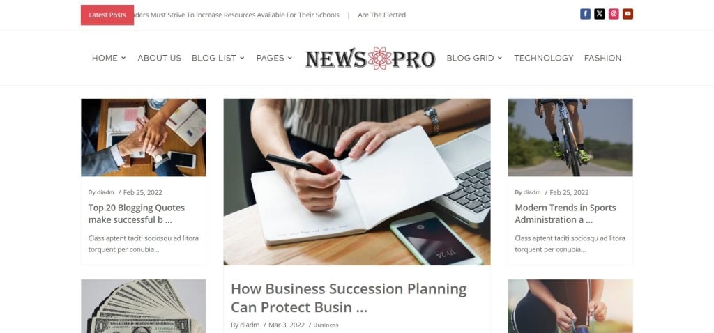 Tema para Jornais Divi WordPress