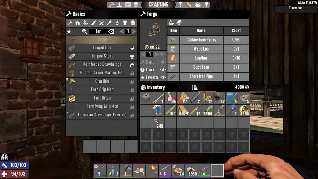 процедура изготовления наковальни