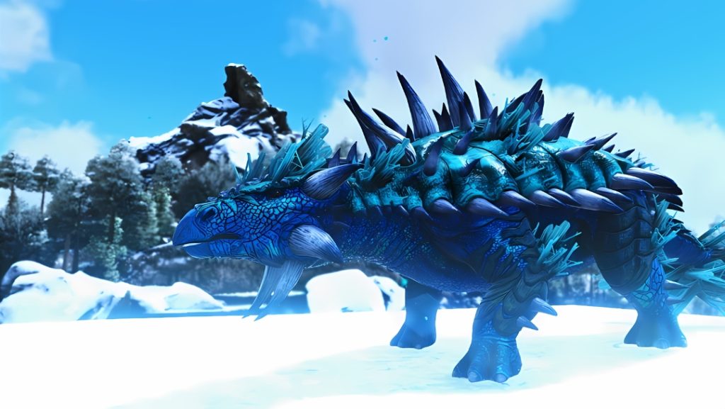 unique dino in crystal isles