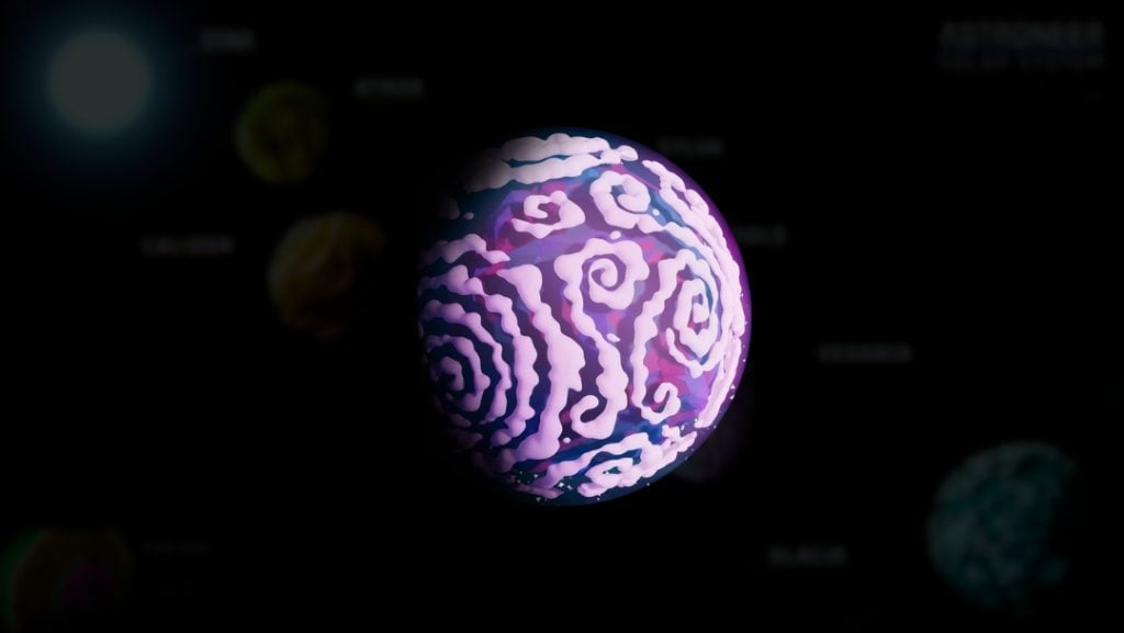 Vesania planet in Astroneer