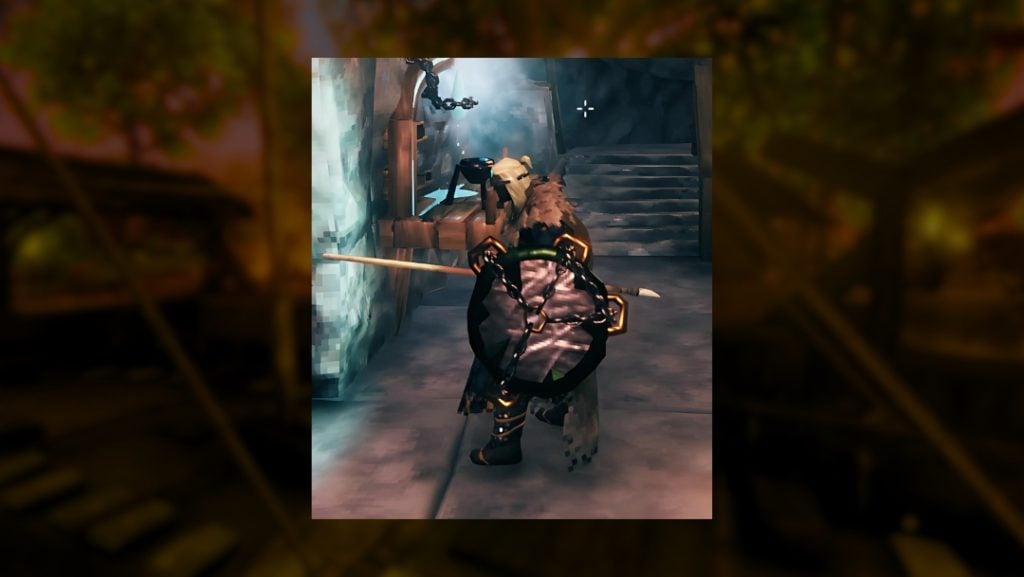 Черный металлический щит в Valheim