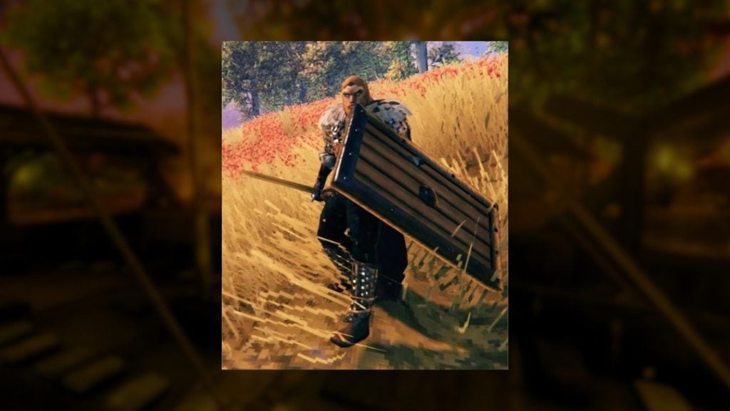 Щит с деревянной башней в Valheim