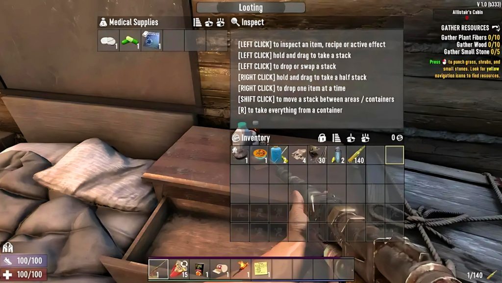 Health management in 7 days to die 1.0