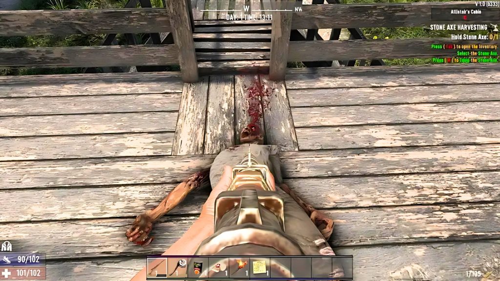 Combat in 7 days to die 1.0