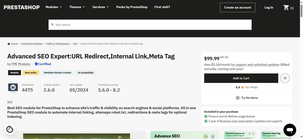 Advanced SEO Expert PrestaShop Module