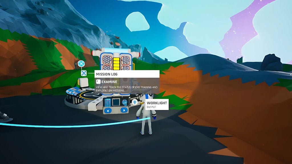 Backpack Mission Log in Astroneer