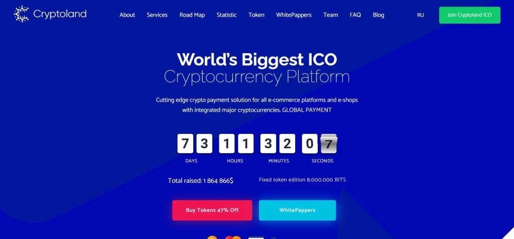Tema de Criptomoeda para WordPress Cryptoland