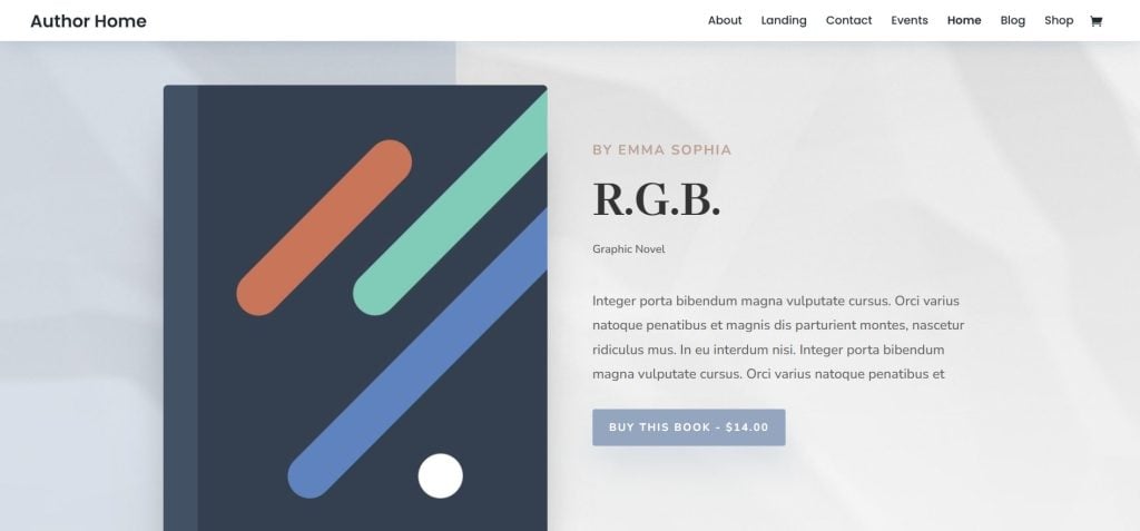 Divi WordPress Author Theme