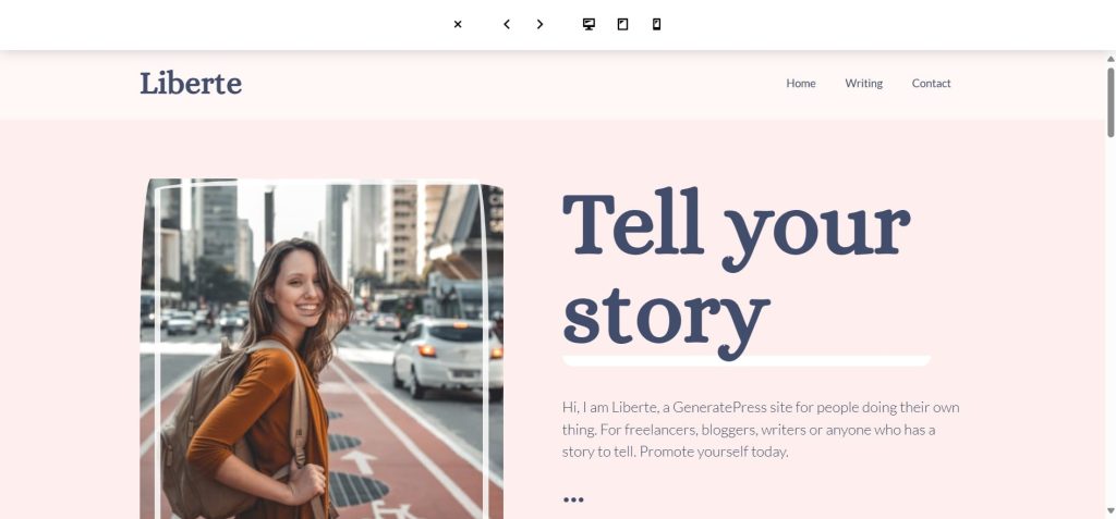 GeneratePress WordPress Author Theme