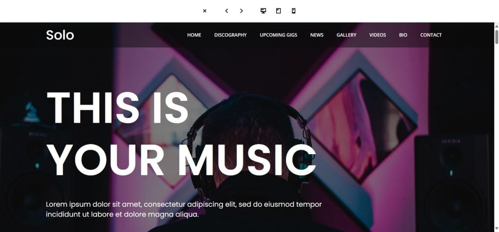 GeneratePress WordPress Theme for Musicians