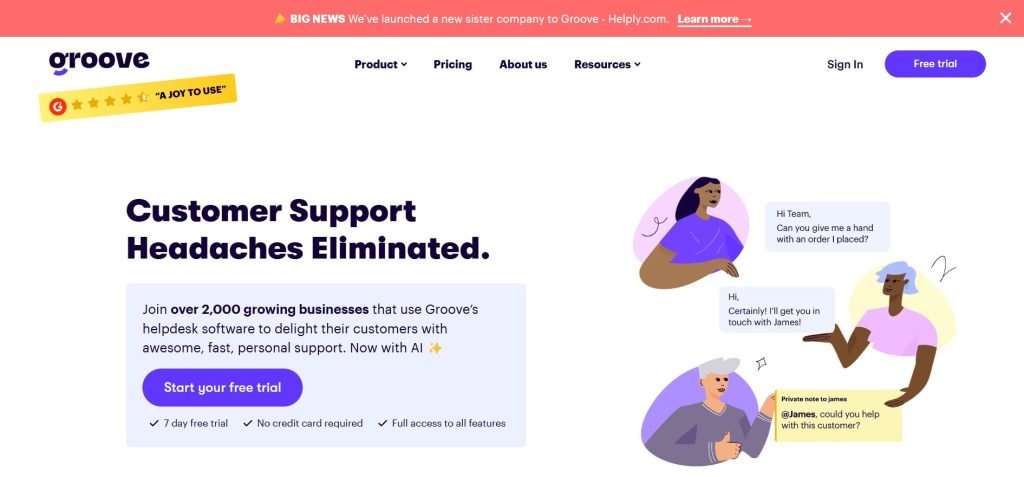 GrooveHQ WordPress Messaging Plugin