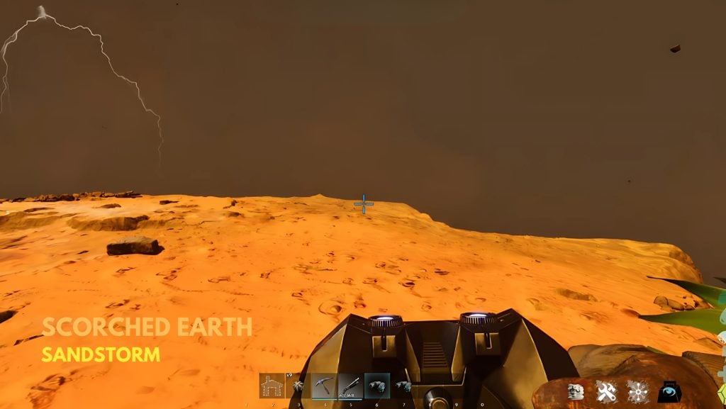 Sandstorm in Scorched Earth