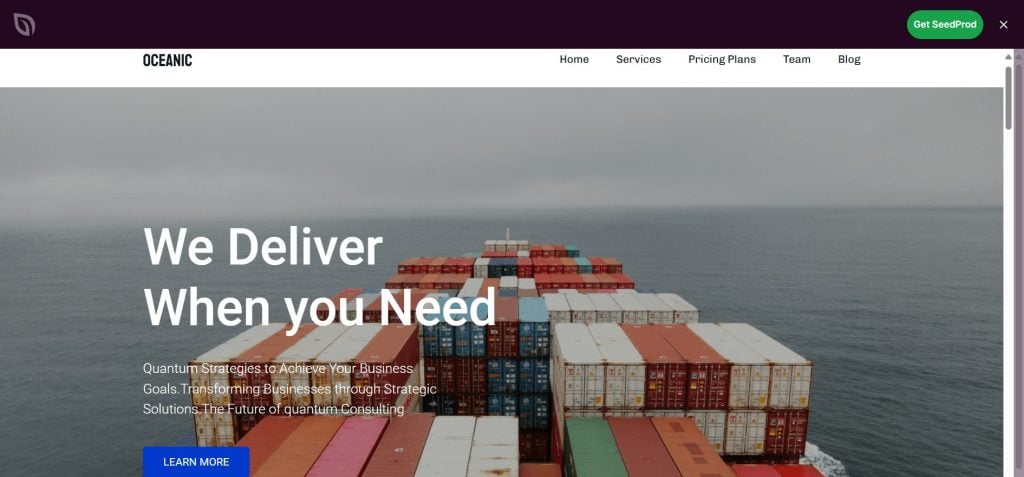 SeedProd Commercial WordPress Theme