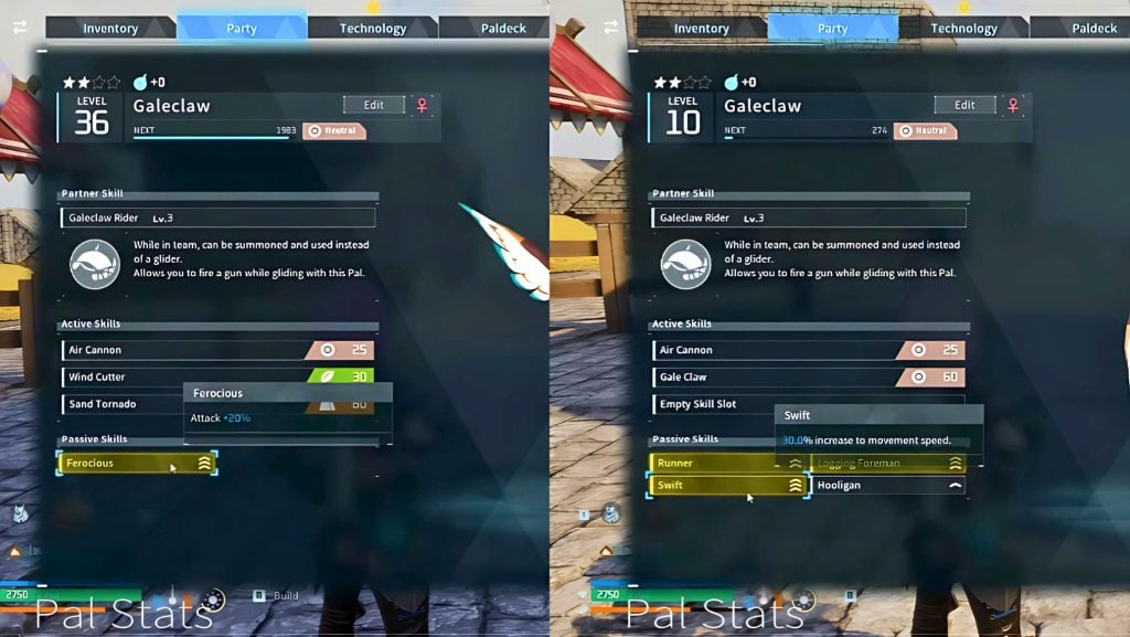 Galeclaw active skills