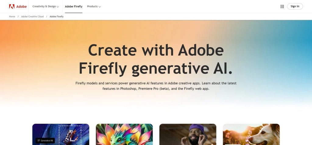 Adobe Firefly AI Image Generator