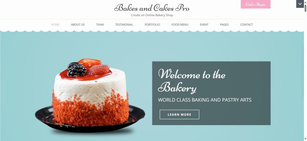 Rara Themes Bakes and Cakes WordPress Bakery Theme