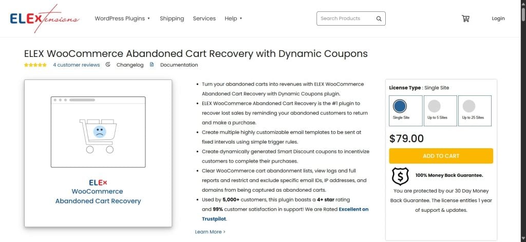 ELEX WooCommerce Abandoned Cart Recovery