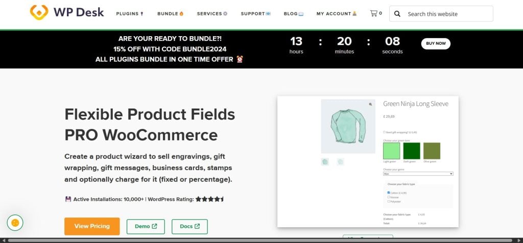 Flexible Product Fields WooCommerce Product Add Ons Plugin
