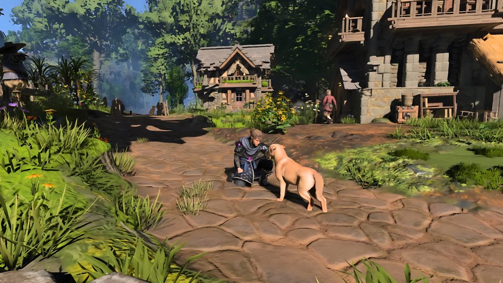 Novos habitantes da cidade na atualização 4 de Enshrouded