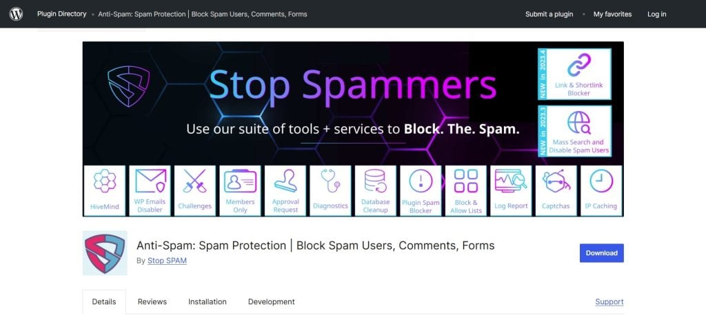 Stop SPAM Plugin