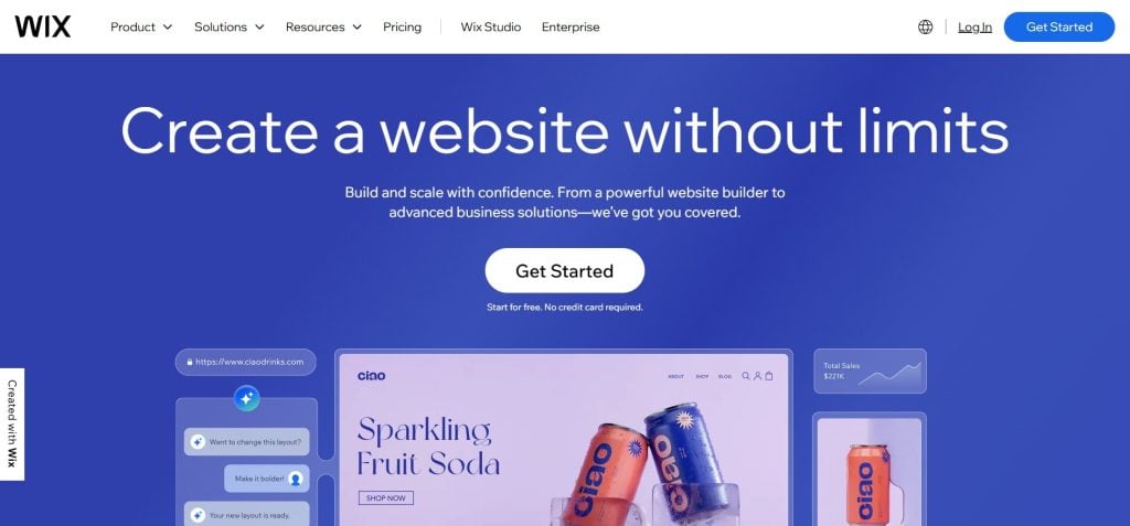 Wix No-Code Website Builder