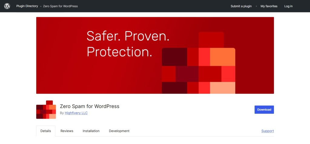 Zero Spam for WordPress Plugin