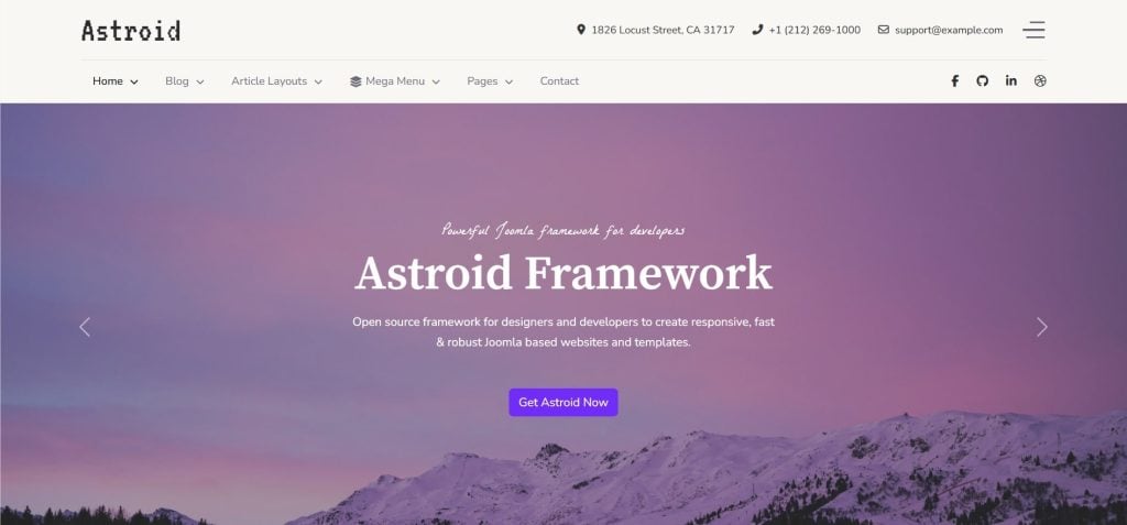 Astroid Joomla Template