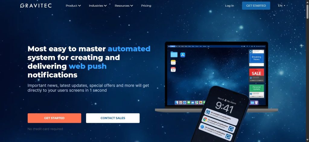 Gravitec WordPress Push Notification Plugin
