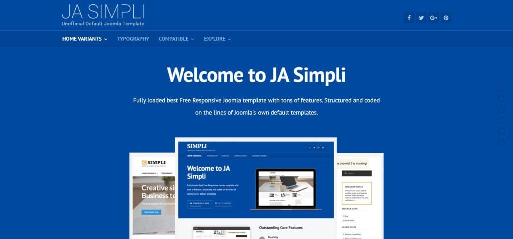 JA Simpli Joomla Template