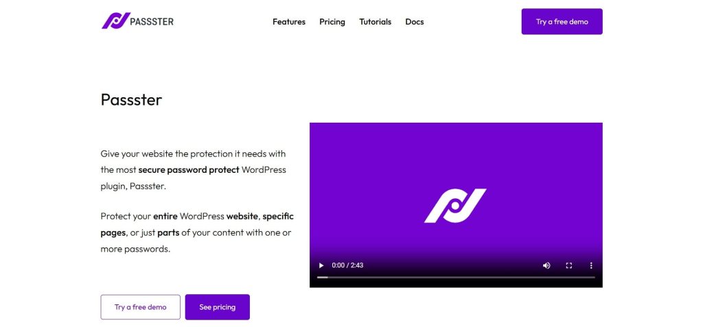 Passster WordPress Content Protection Plugin