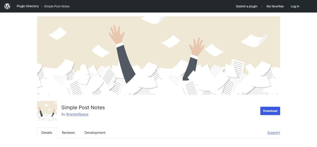 Simple Post Notes WordPress Plugin