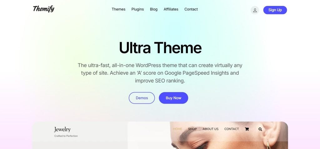 Ultra Mobile-Friendly WordPress Theme