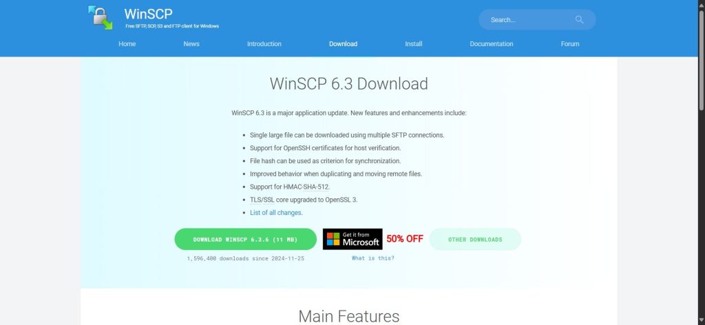 WinSCP FTP Client