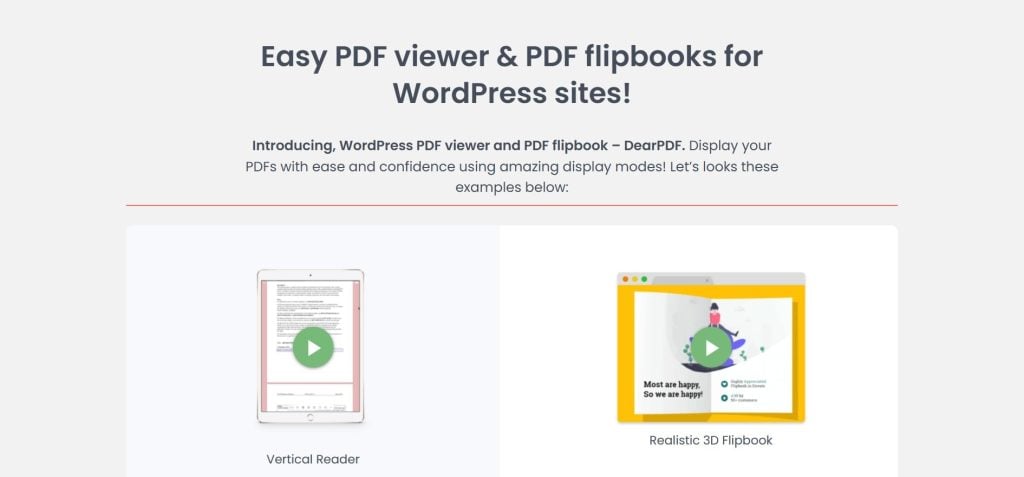 DearPDF WordPress Plugin