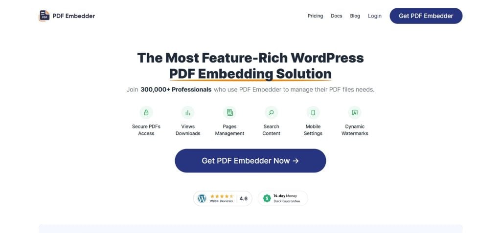 PDF Embedder WordPress Plugin