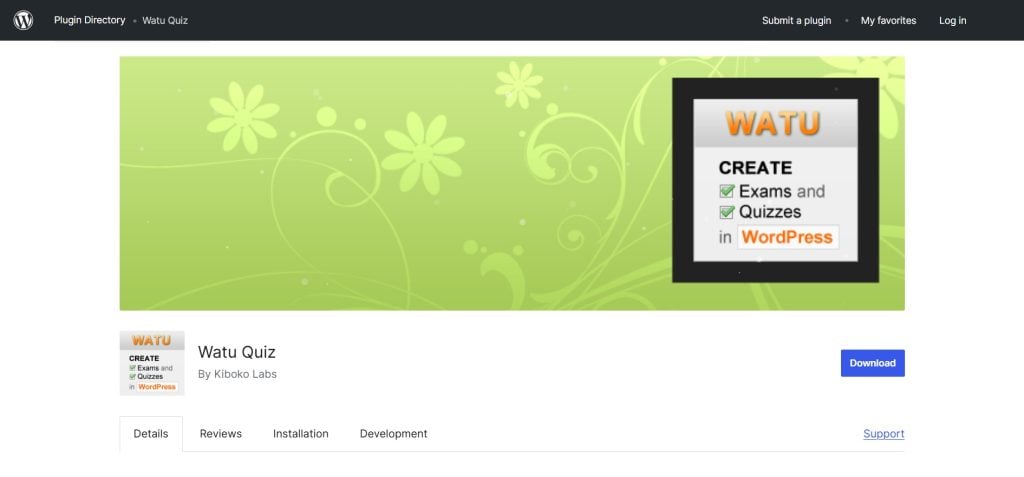 Watu Quiz WordPress Plugin