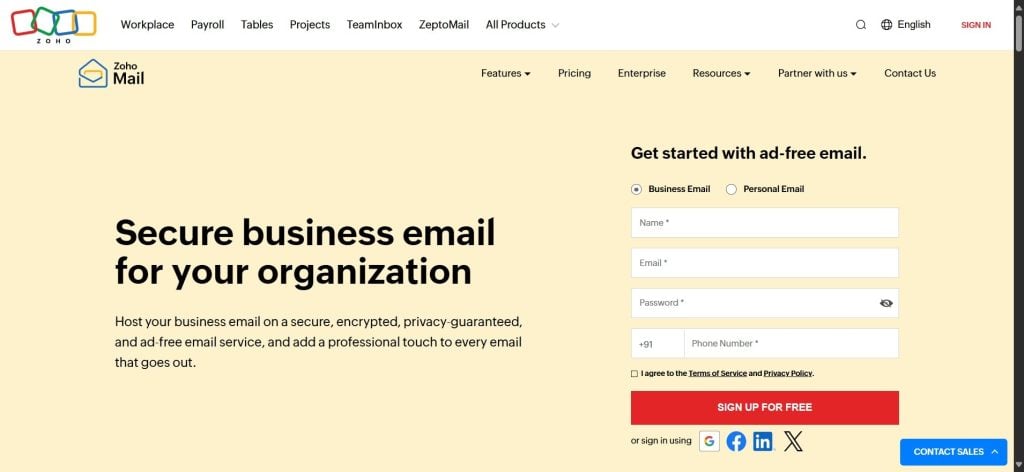Zoho Mail Cheap Email Hosting Provider