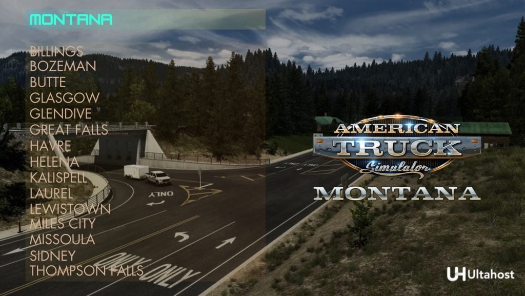 Montana Cities in American Truck Simulator