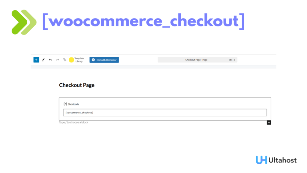 WooCommerce checkout Shortcode