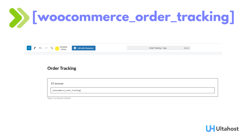 woocommerce order tracking shortcode