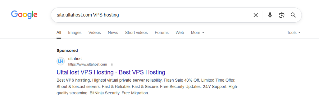 ultahost vps hosting