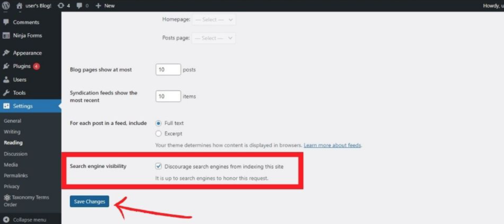 enable search visibility