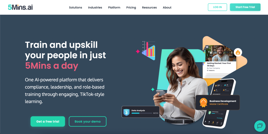 AI-powered microlearning platform